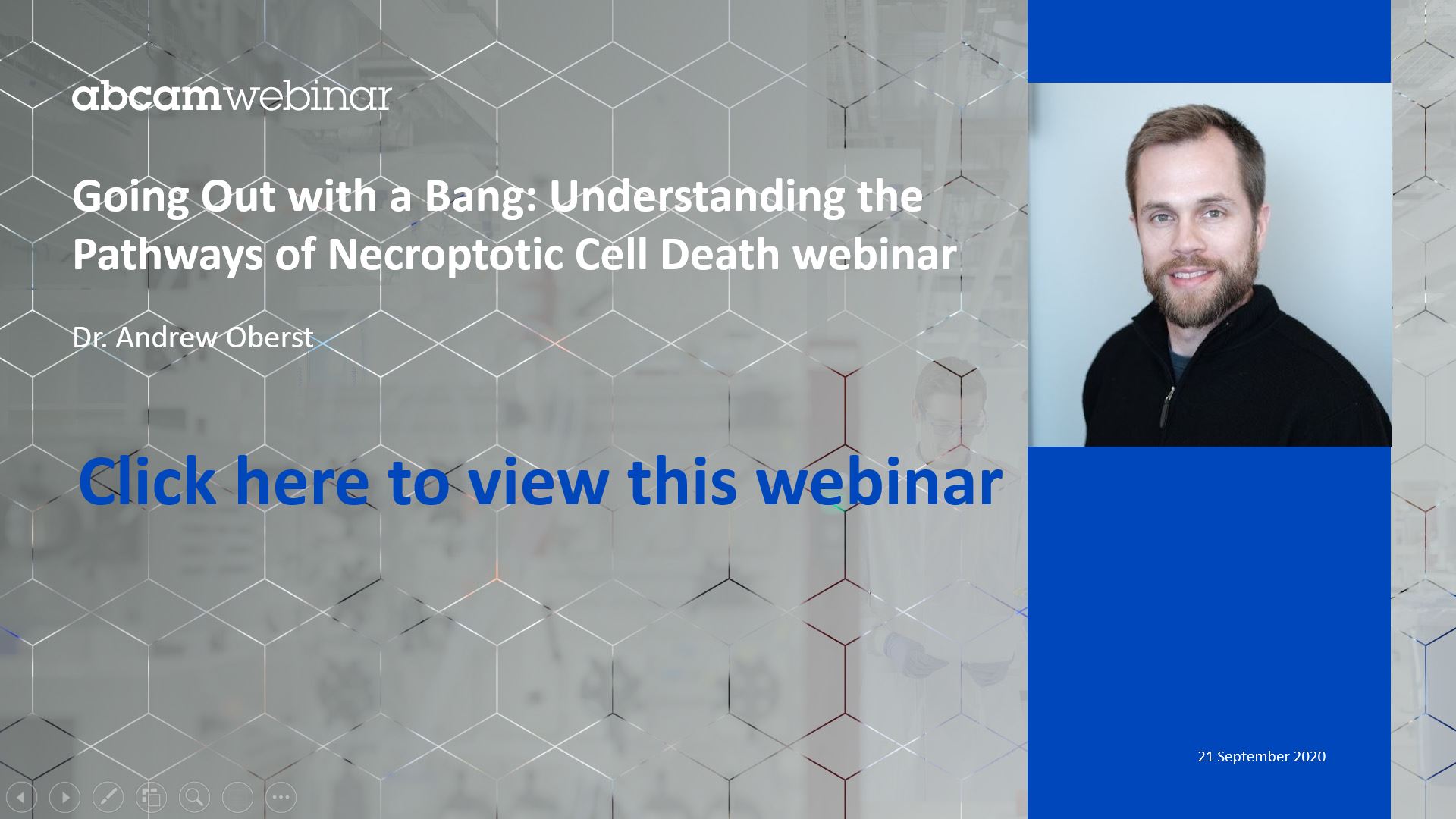 Going Out with a Bang: Understanding the Pathways of Necroptotic Cell Death Webinar
