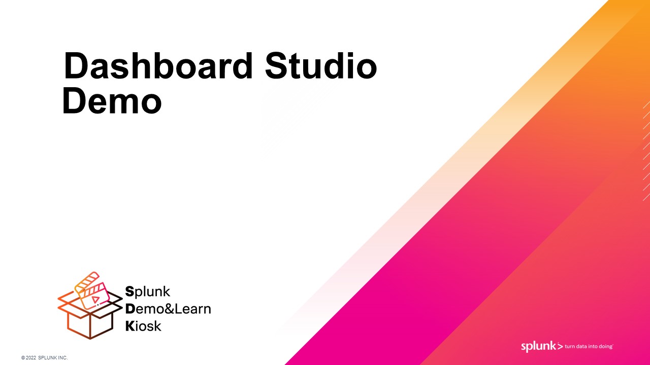 Splunk Dashboard Studio Demo