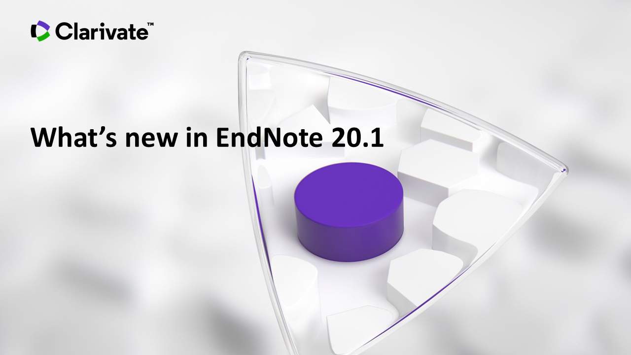What's new in EndNote 20