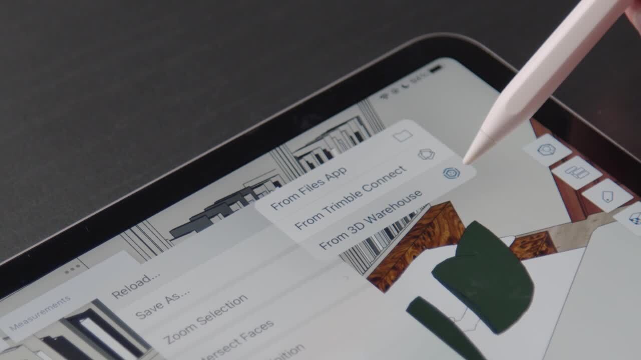 Laden Sie Komponenten aus 3D Warehouse für eine schnellere Iteration auf SketchUp für iPad neu