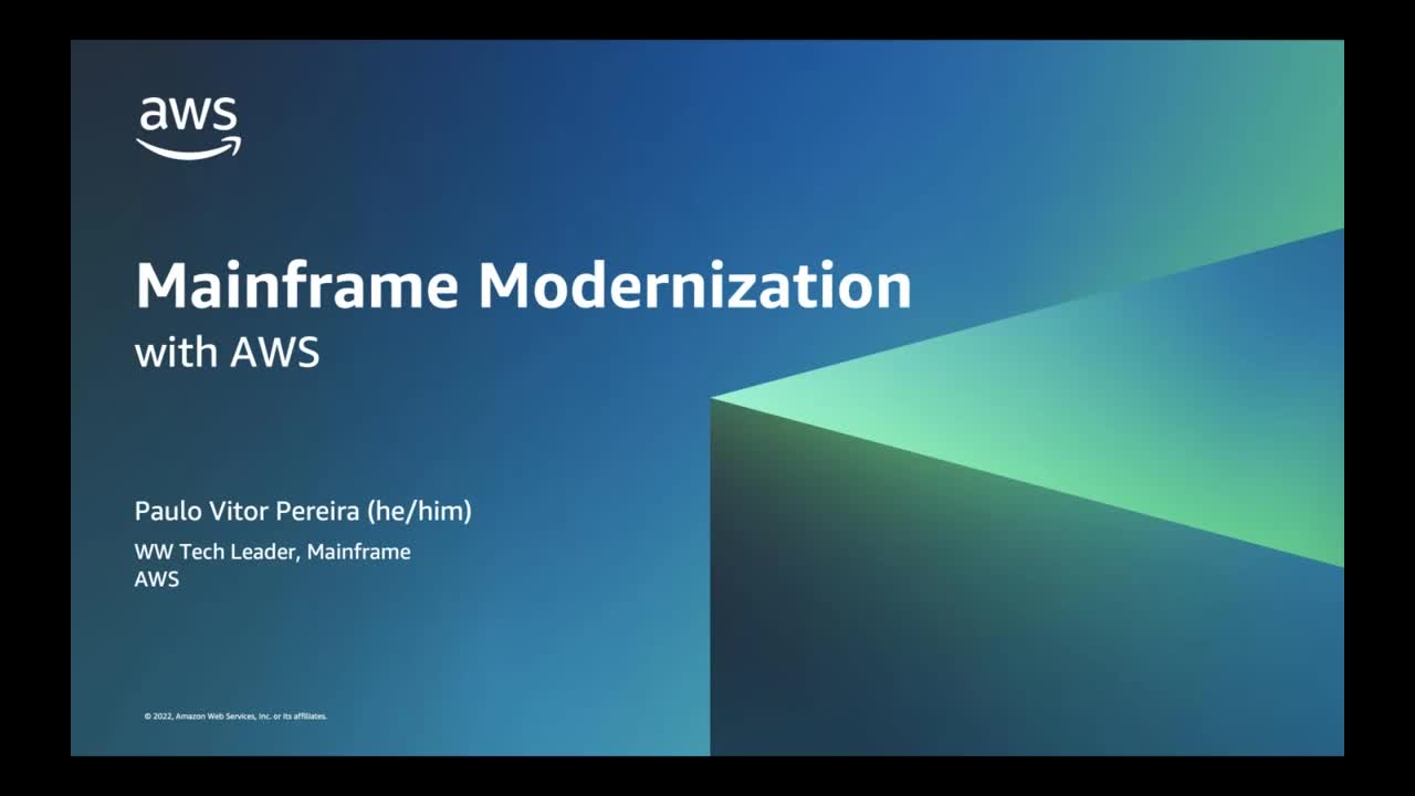 Webinar 05_ Mainframe modernization with AWS