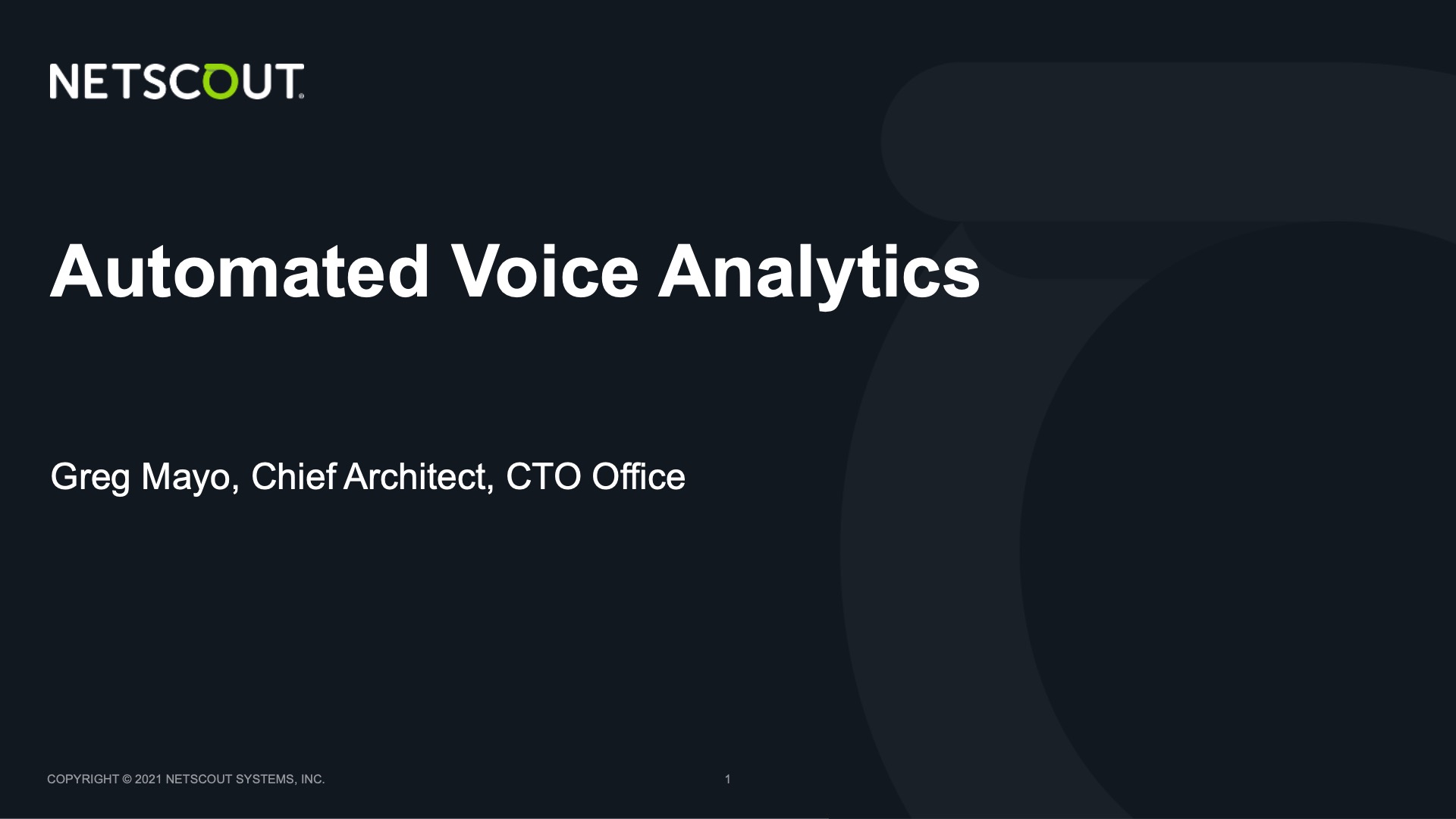 Automated Voice Analytics
