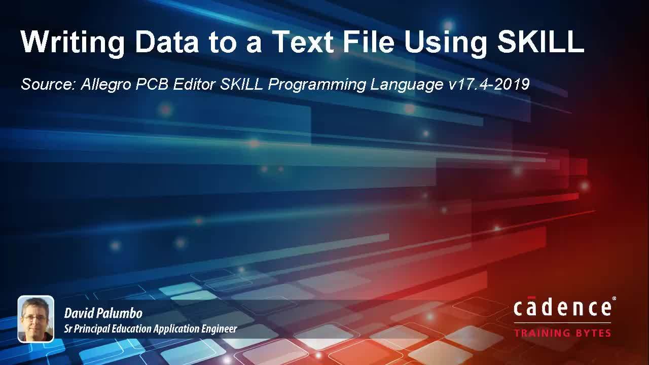 Writing Data to a Text File Using SKILL