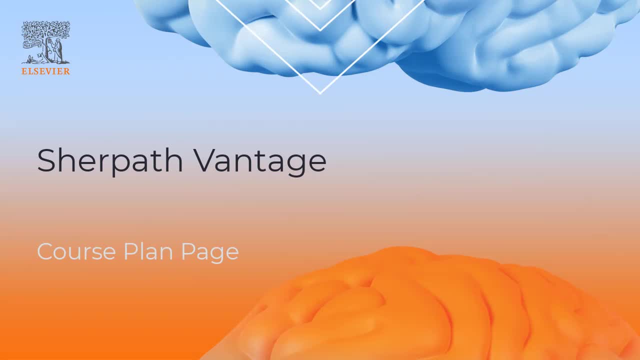 Sherpath Vantage: Course Plan Page