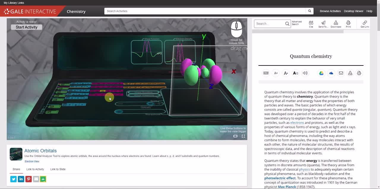 Gale Interactive: Chemistry - Activities