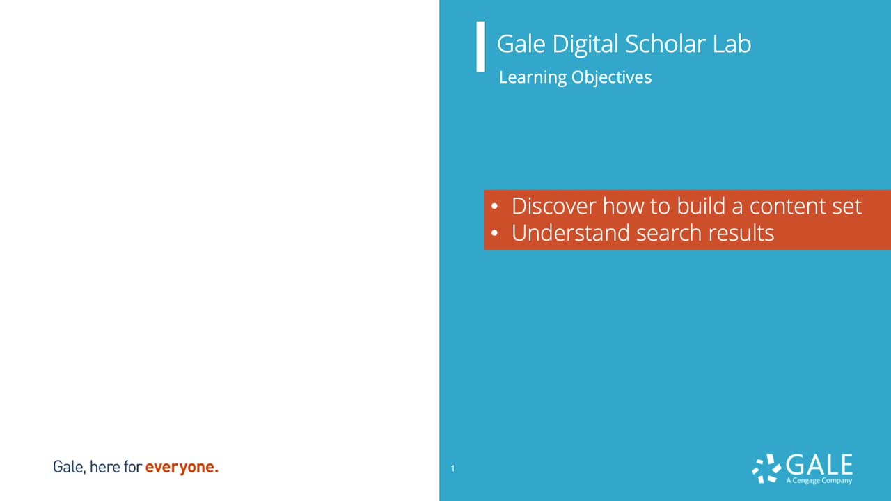 Gale Digital Scholar Lab: Build - Building a Content Set