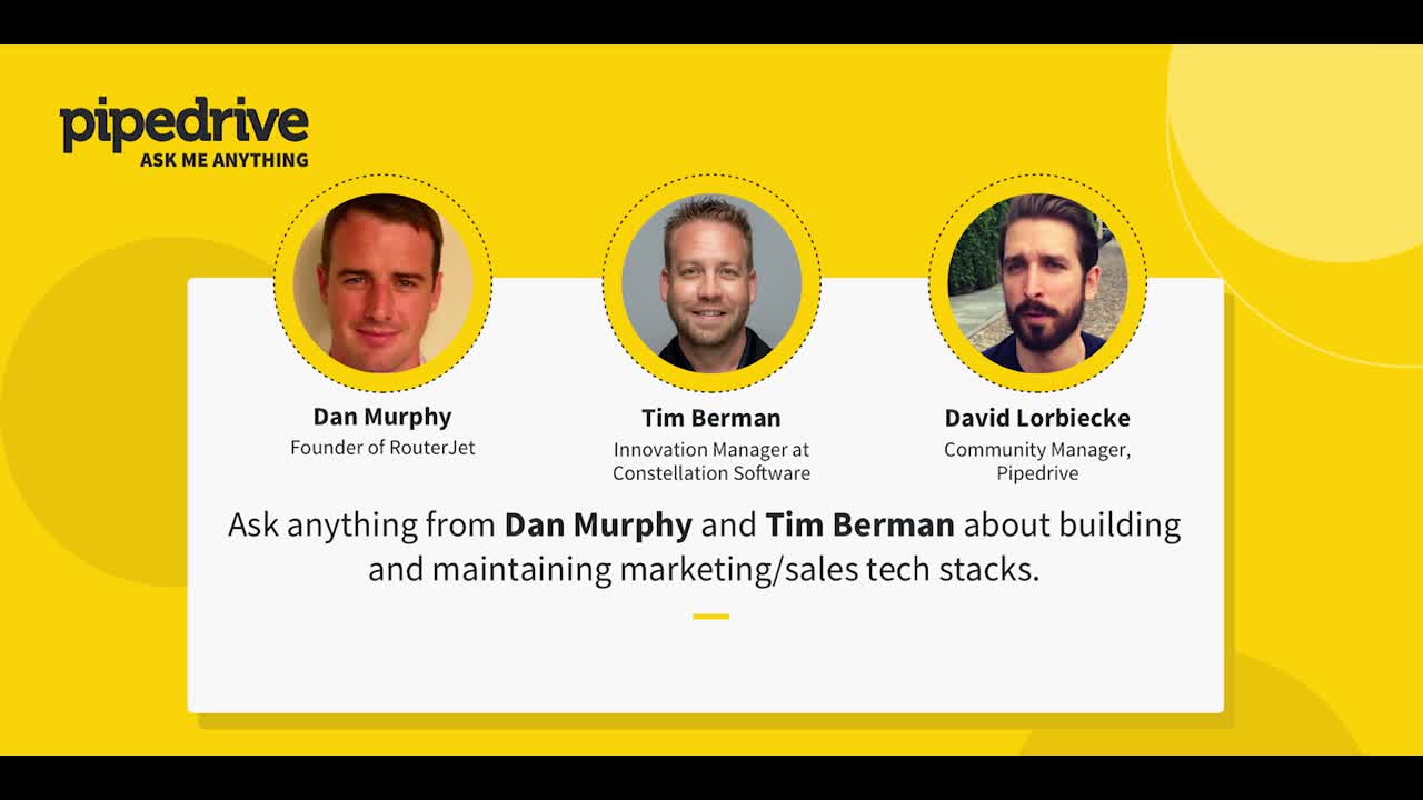 Ask Me Anything: Building and maintaining sales stack