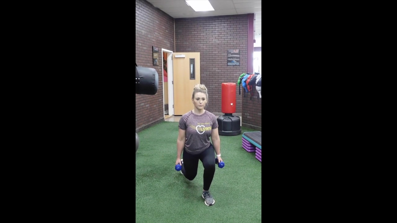 Dumbbell Stationary Lunges