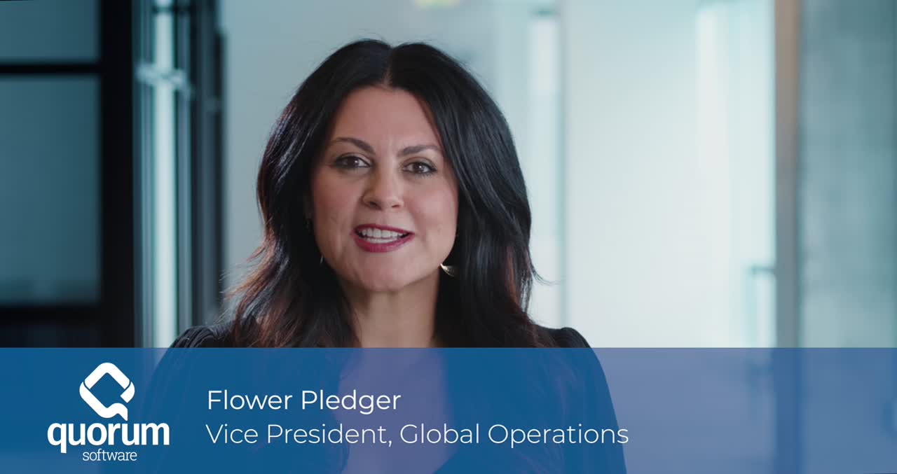 A Special Message for Enterprise from Flower Pledger, VP of Global Operations at Quorum