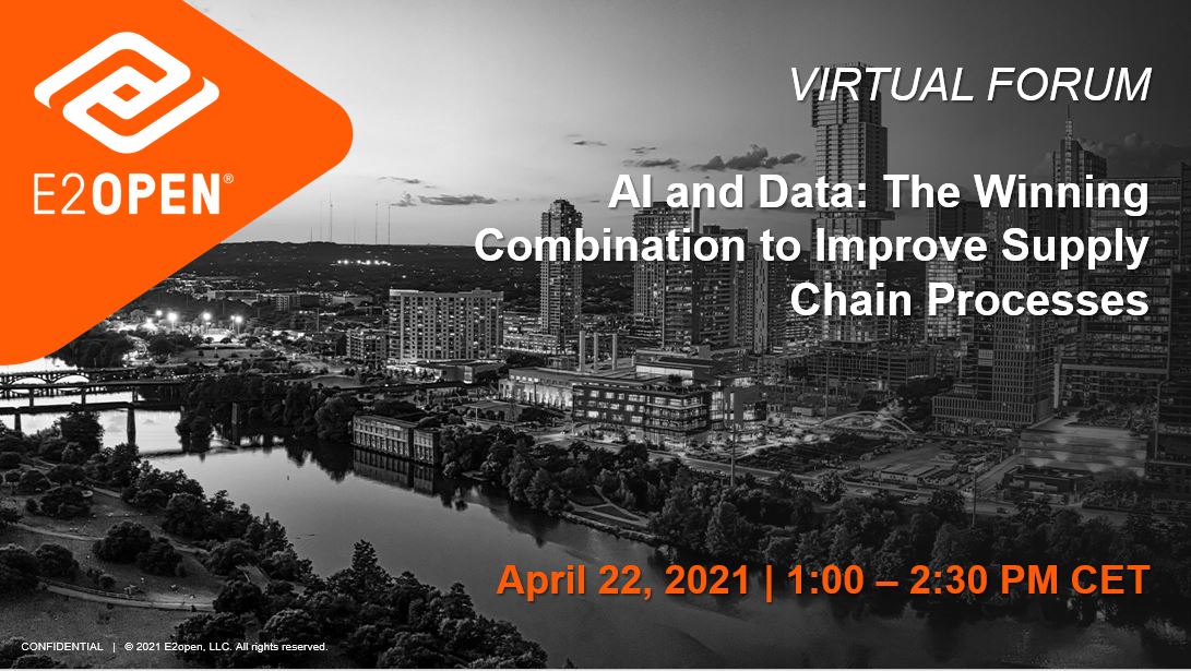 A Virtual Forum with Industry IoT: AI and Data: The Winning Combination to Improve Supply Chain Processes