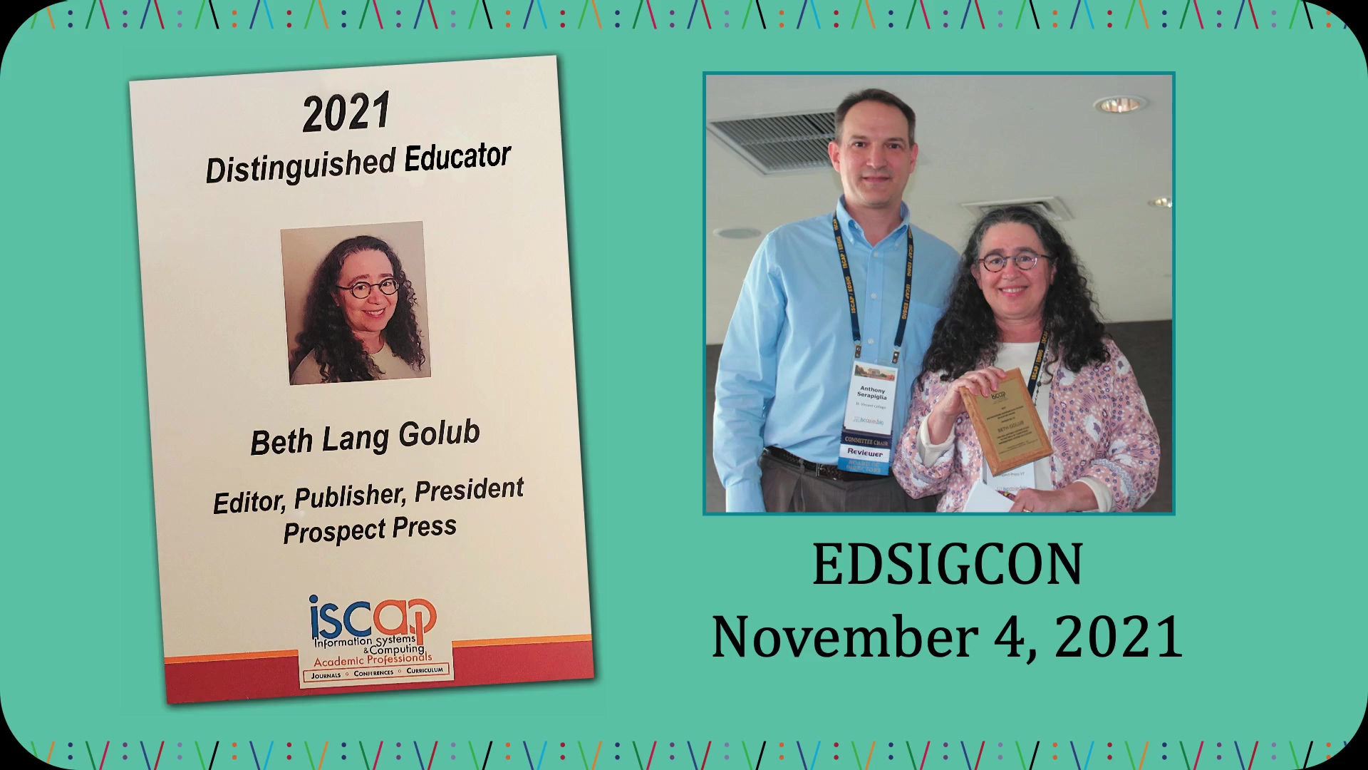 EDSIGCON AWARD 2020-11