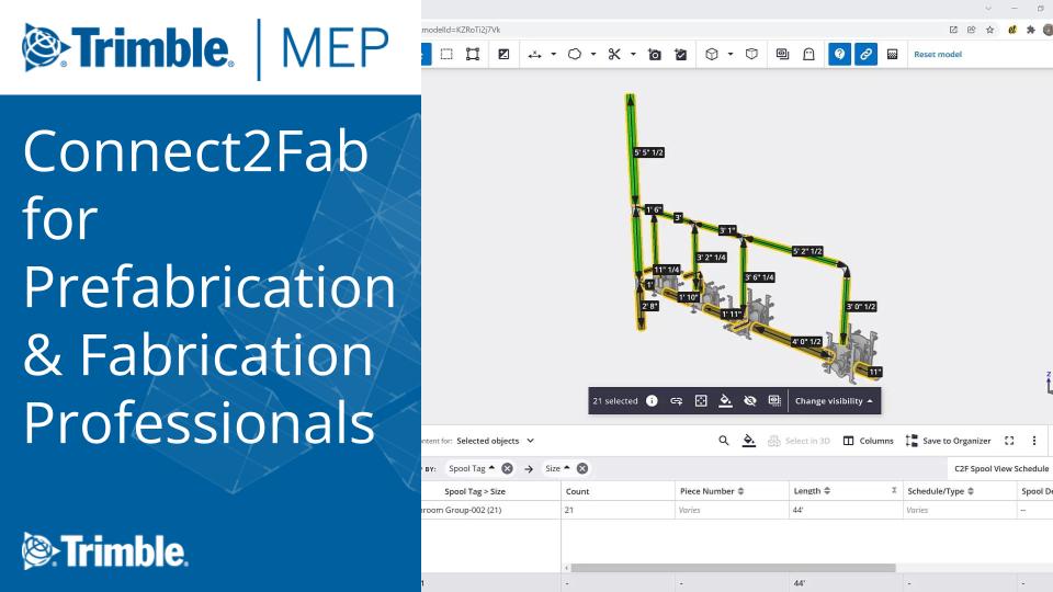Connect2Fab for Prefabrication and Fabrication Professionals
