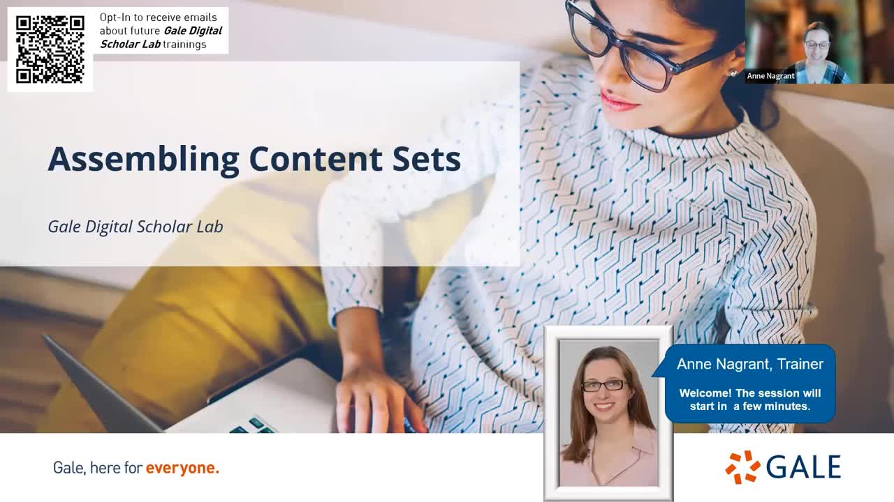 Gale Digital Scholar Lab: Assembling Content Sets - For Higher Ed Users