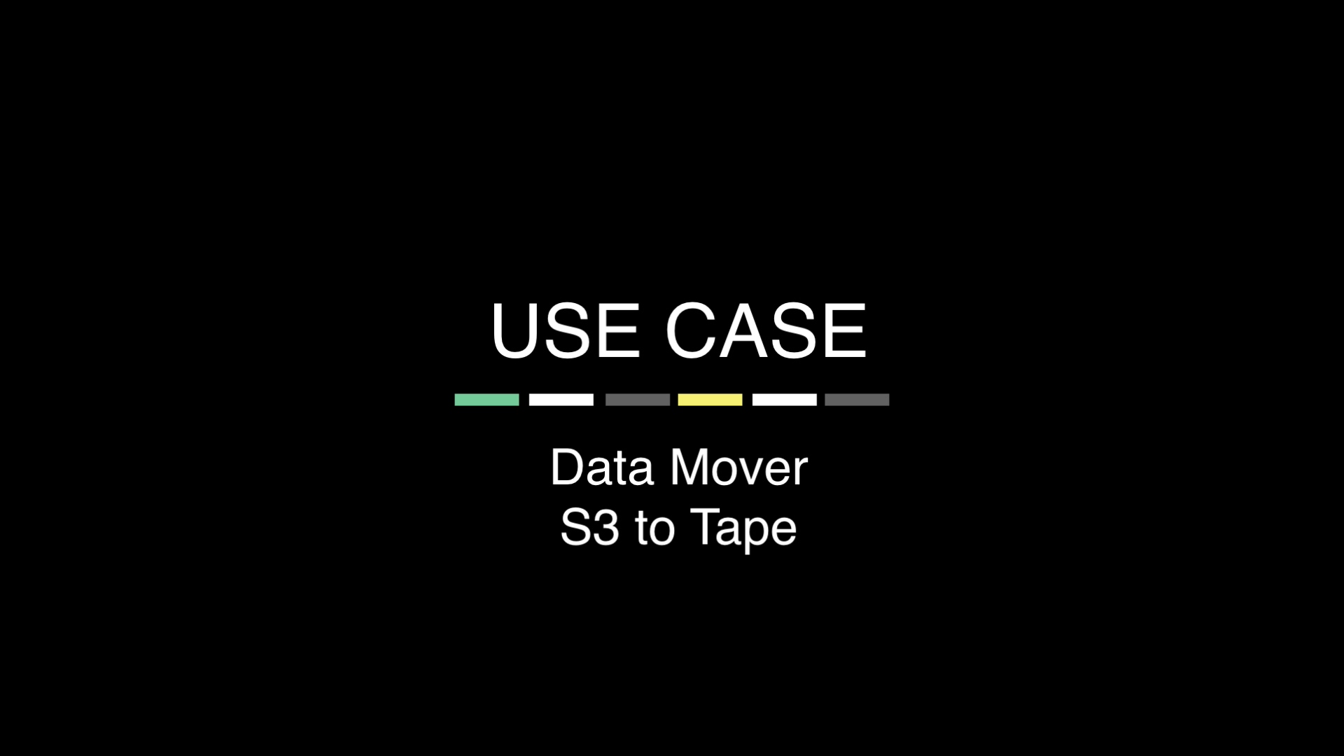 Nodeum - Product Use Case - S3 to Tape
