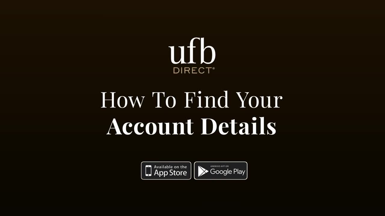 How To Find Your Account Details, play video