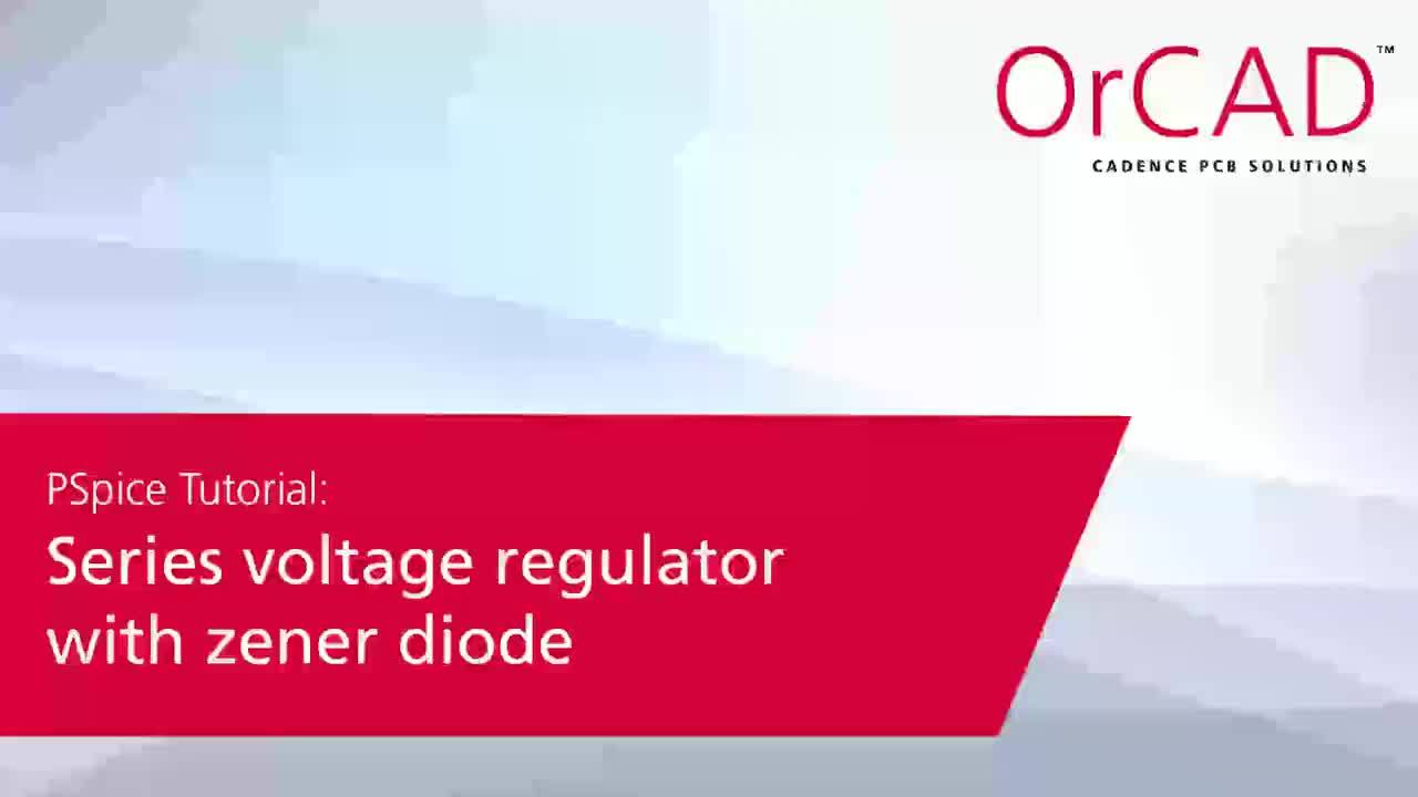 Series Voltage Regulator With Zener Diode