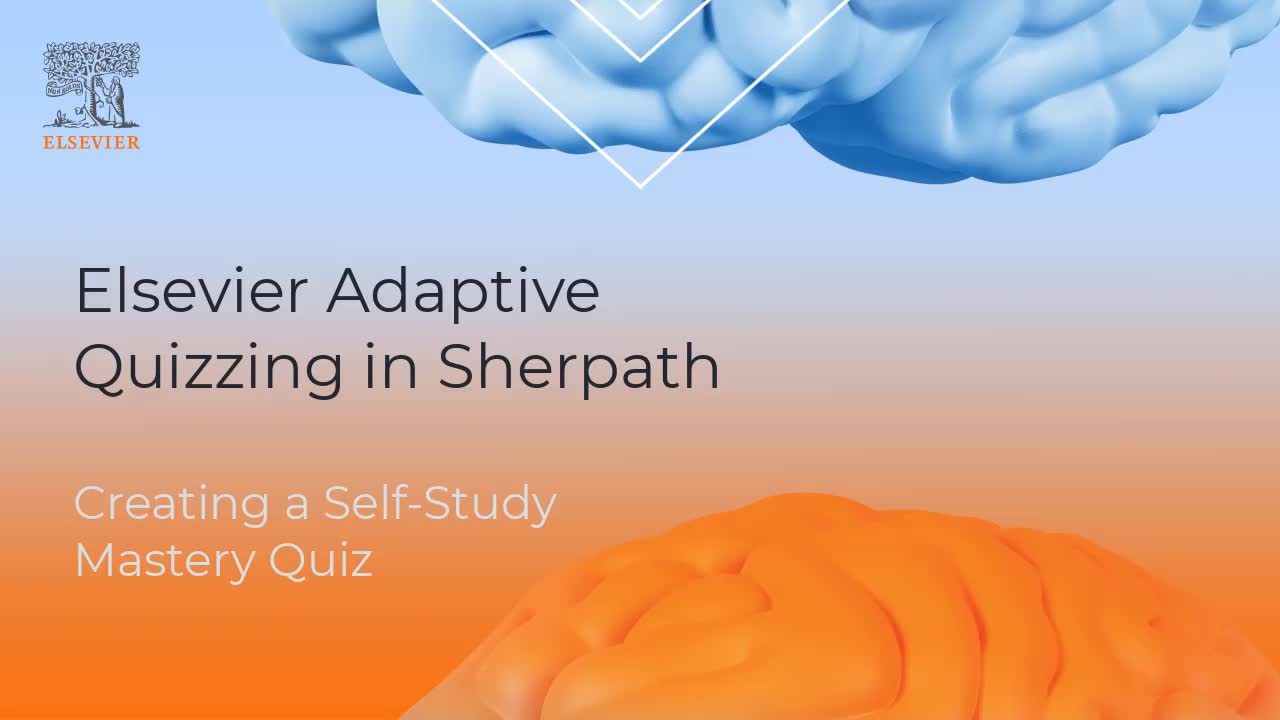 Creating Self-Study Quiz and Viewing Self-Study Performance for EAQ in Sherpath