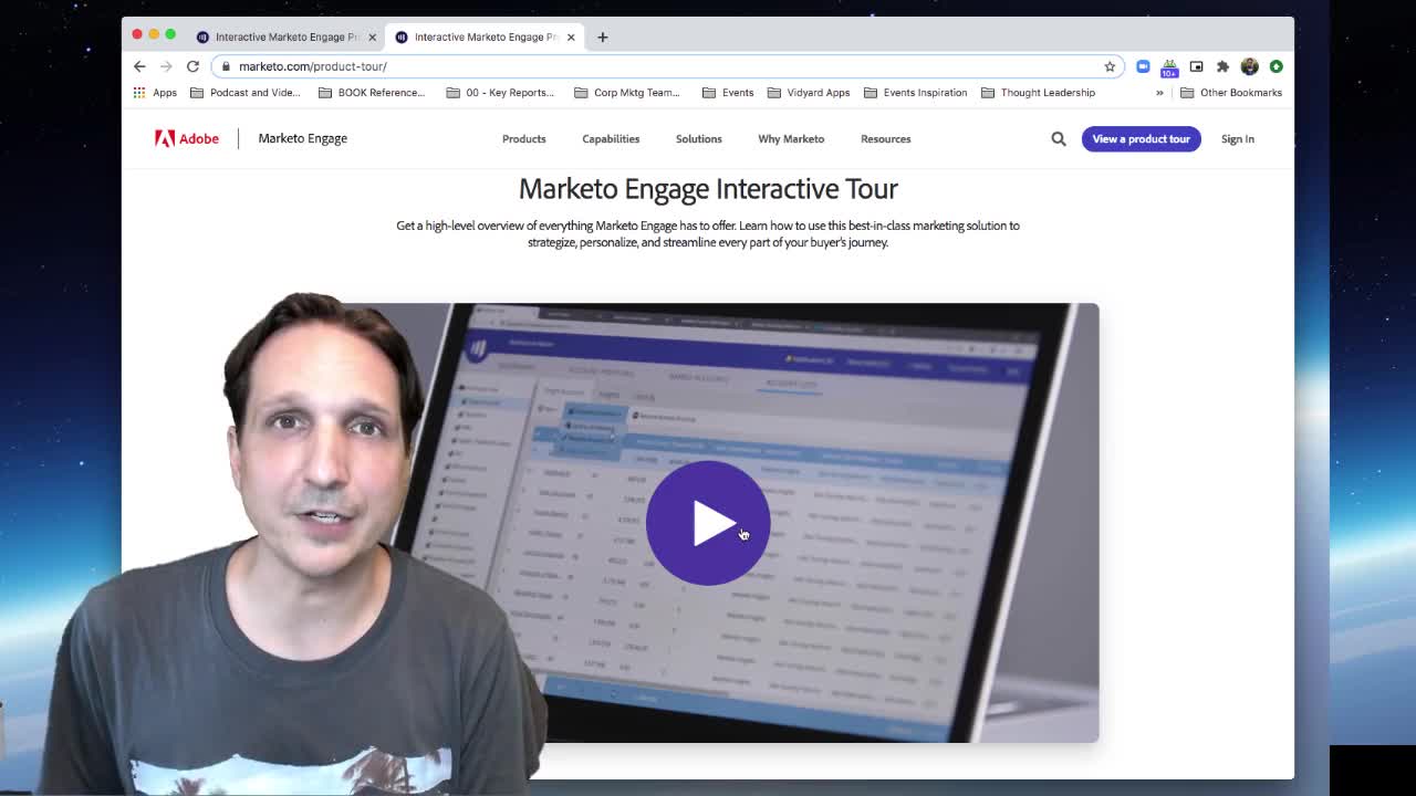 Video Demo Experience on Website: Marketo (Explained by Tyler)