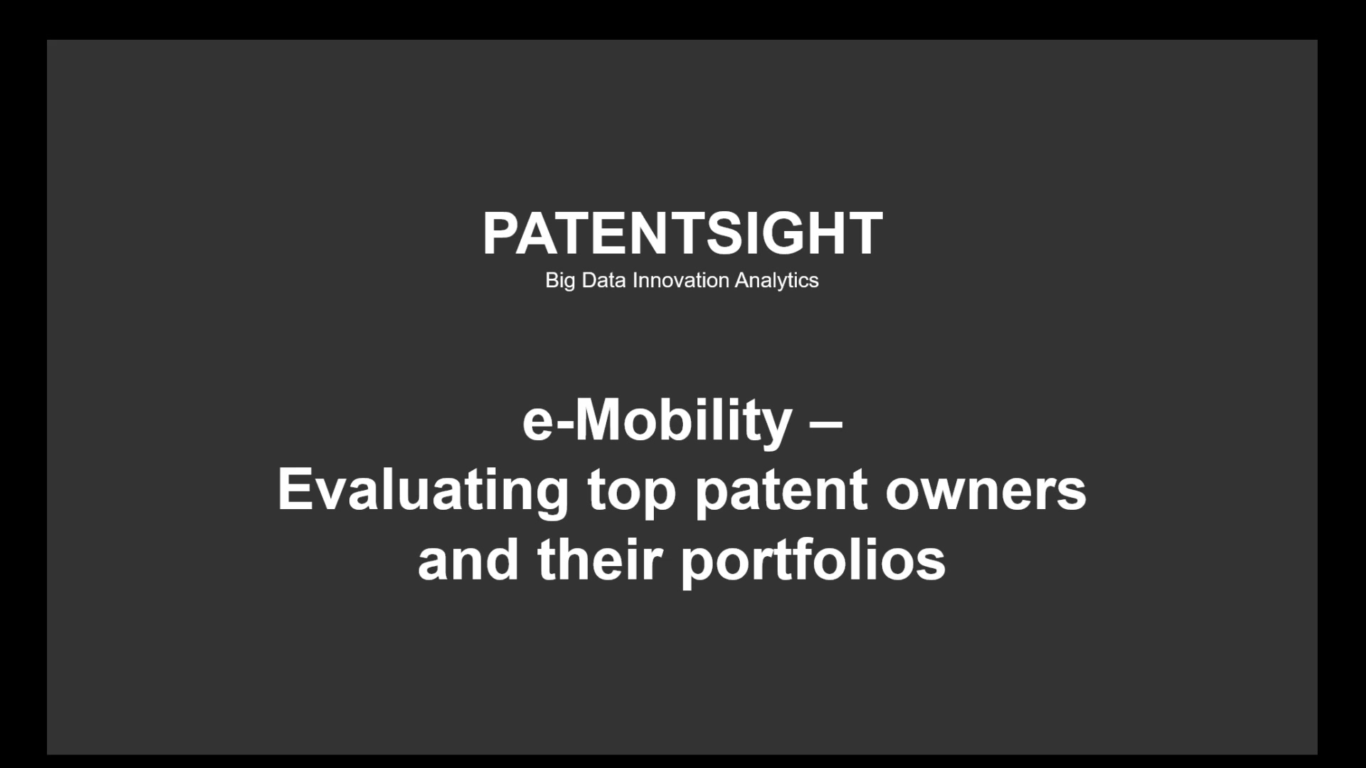 IP - PS - Leads Webinar - e-Mobility - Evaluating top patent owners and their portfolios