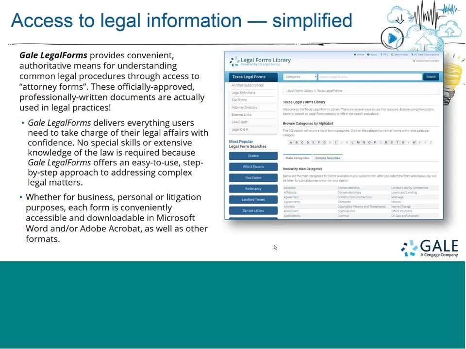 TexShare: Getting to Know Gale's LegalForms</i></b></u></em></strong>