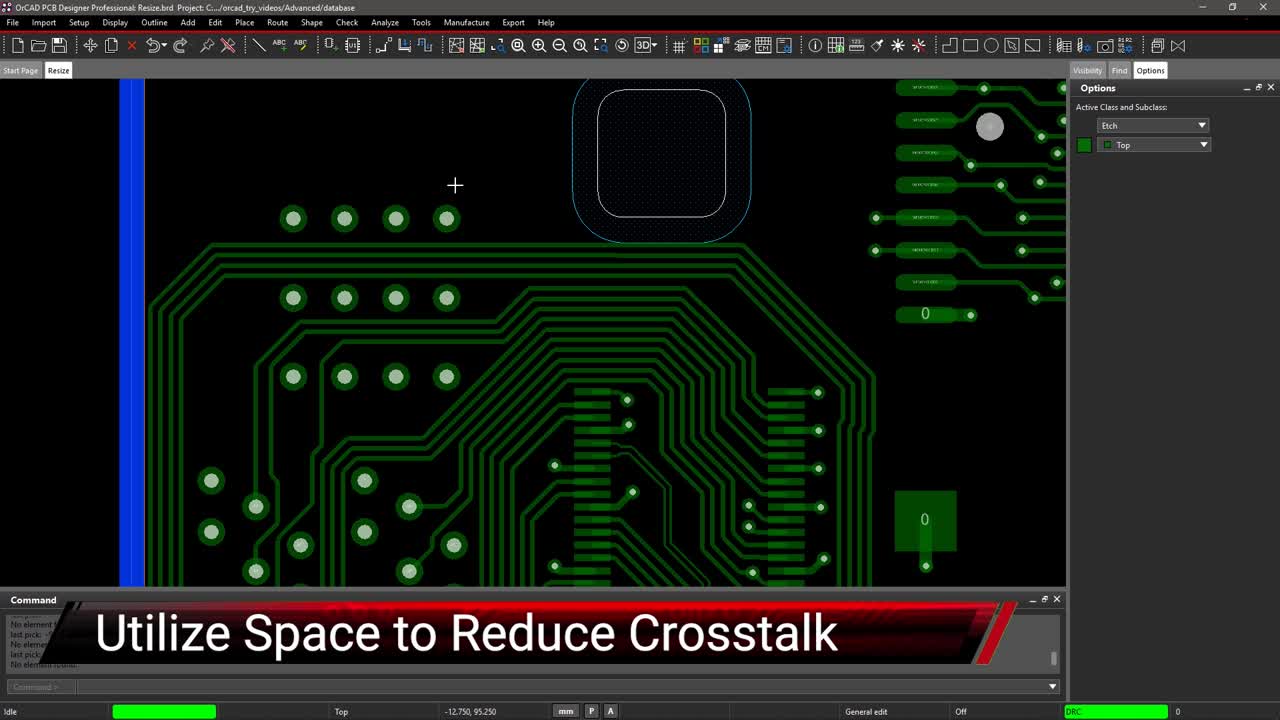 Utilize Space to Reduce Crosstalk