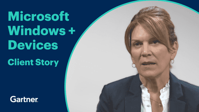 Gartner for Supply Chain Client Testimonial: Donna Warton at Microsoft Windows + Devices