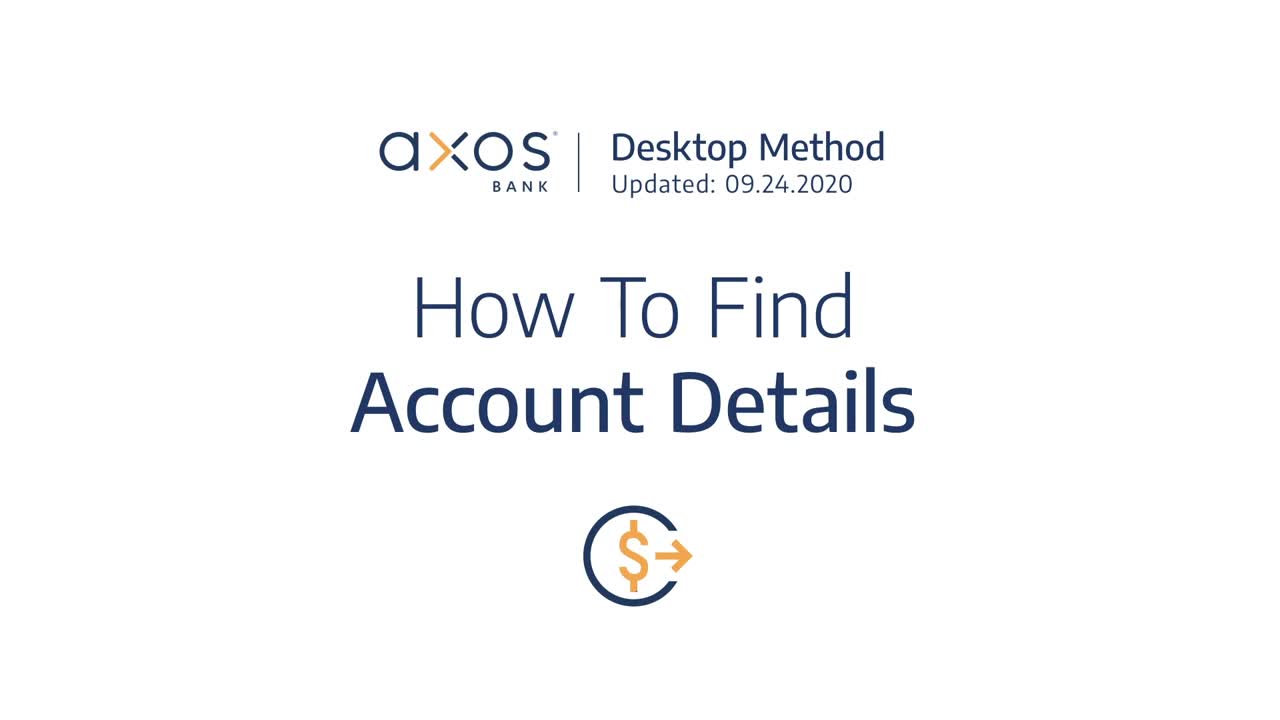 How to Find Account Details