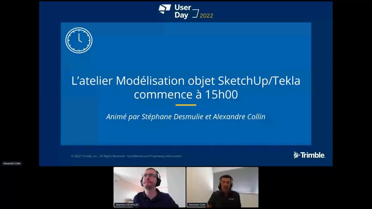 [Trimble User Day 2022] Atelier Modelisation Objet