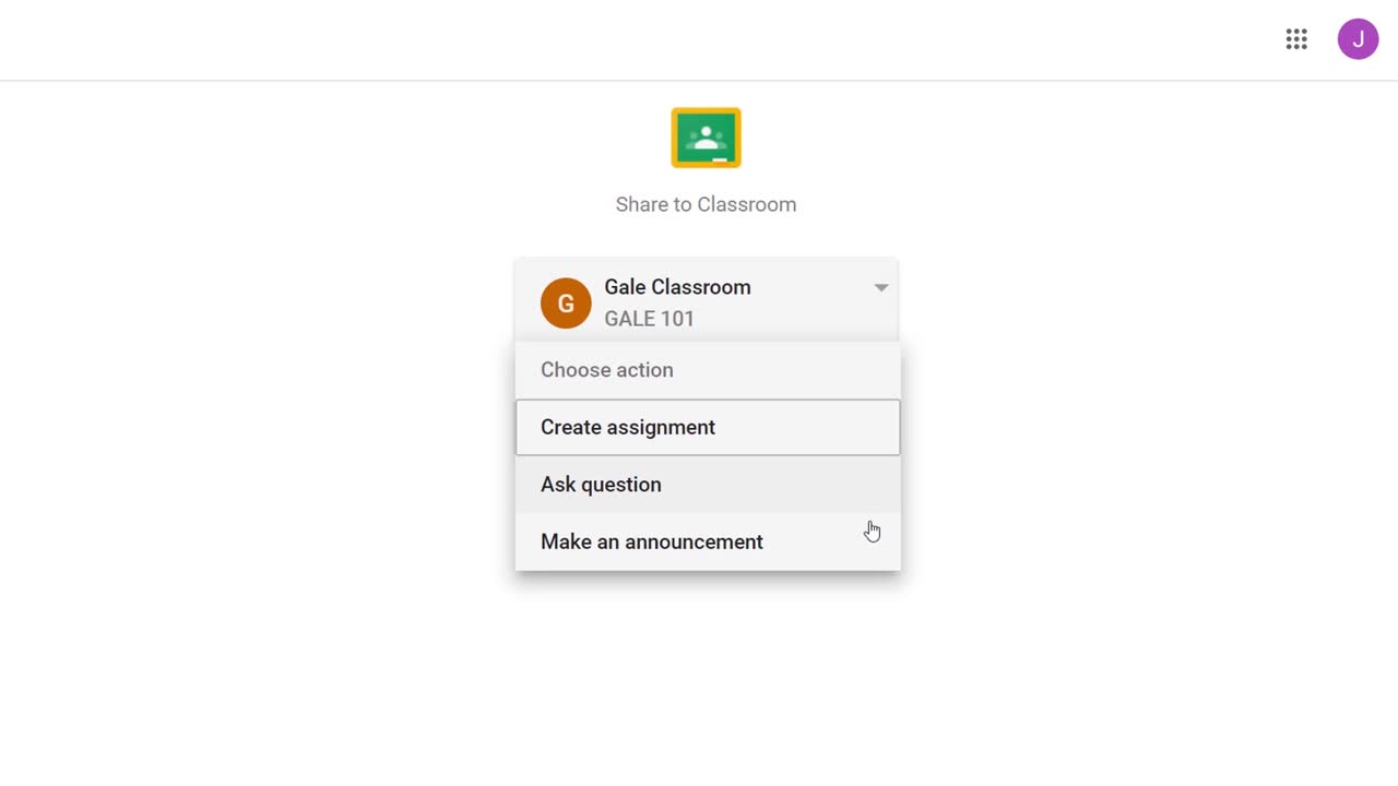 Gale Tools - Google Classroom Integration