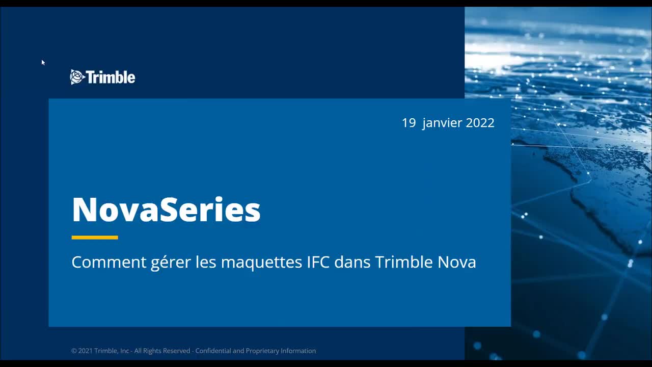 NovaSeries : Comment gérer les maquettes IFC dans Trimble Nova