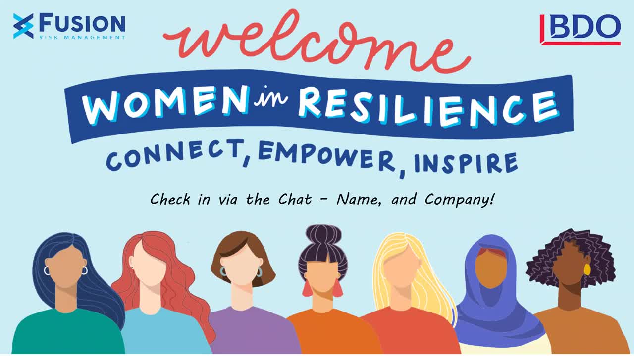 Welcome Women in Resilience-connect, empower, inspire