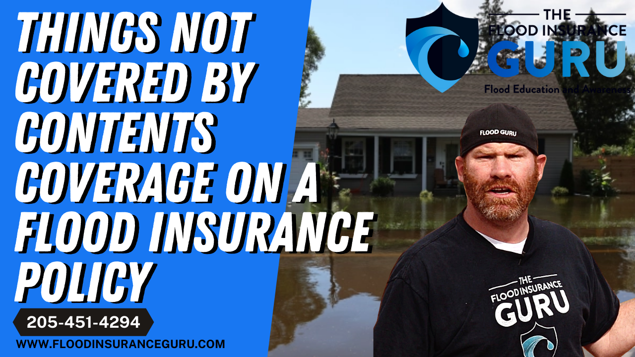 Things Not Covered By Contents Coverage on a Flood Insurance Policy