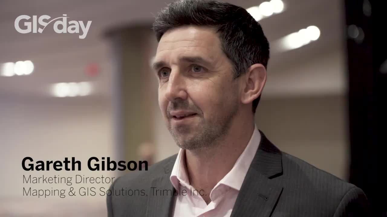 To mark the occasion this year, we invite you to watch a brief a video of Trimble Mapping & GIS Marketing Director Gareth Gibson sharing his thoughts on GIS technology, why it's important, and what it means for communities around the world.
