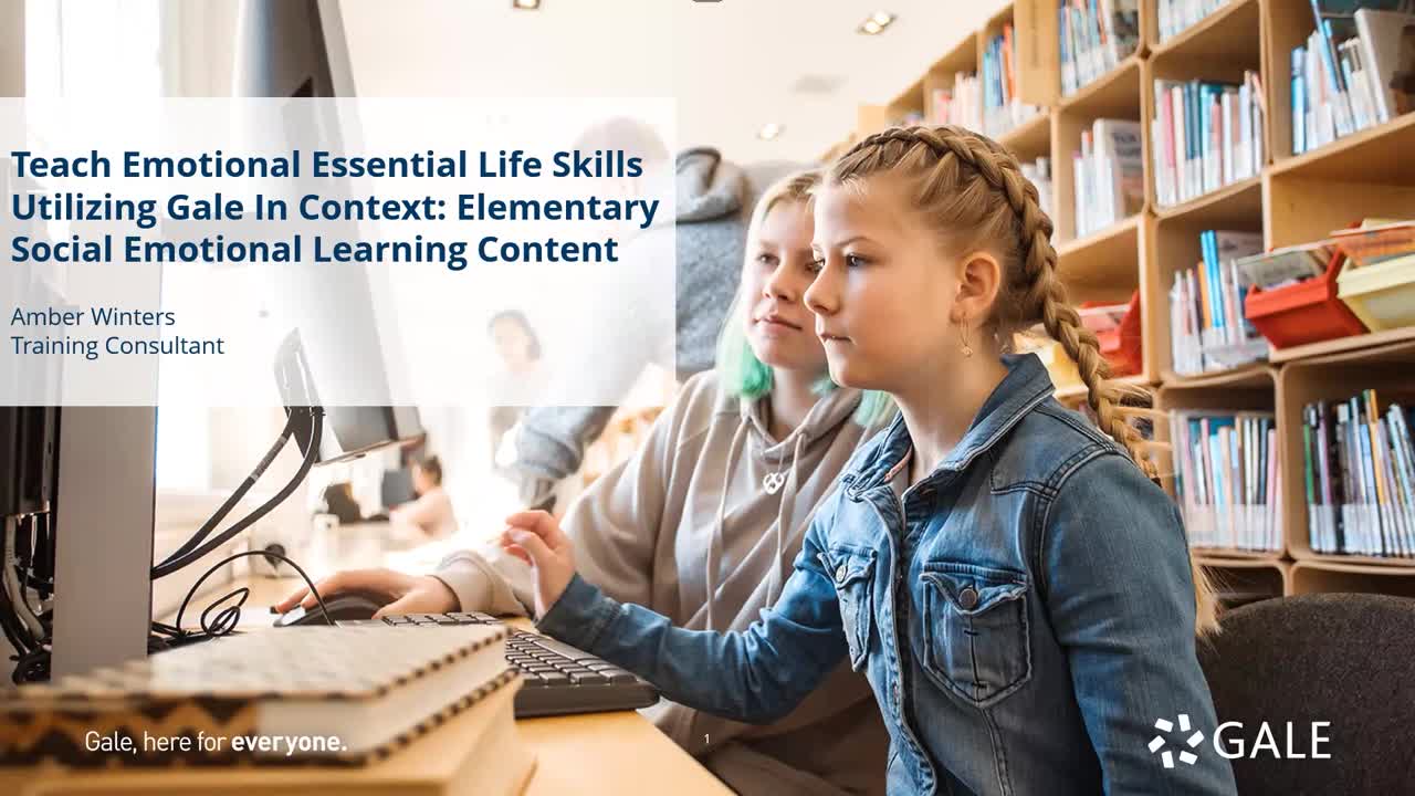 Teach Emotional Essential Life Skills Utilizing Gale In Context: Elementary