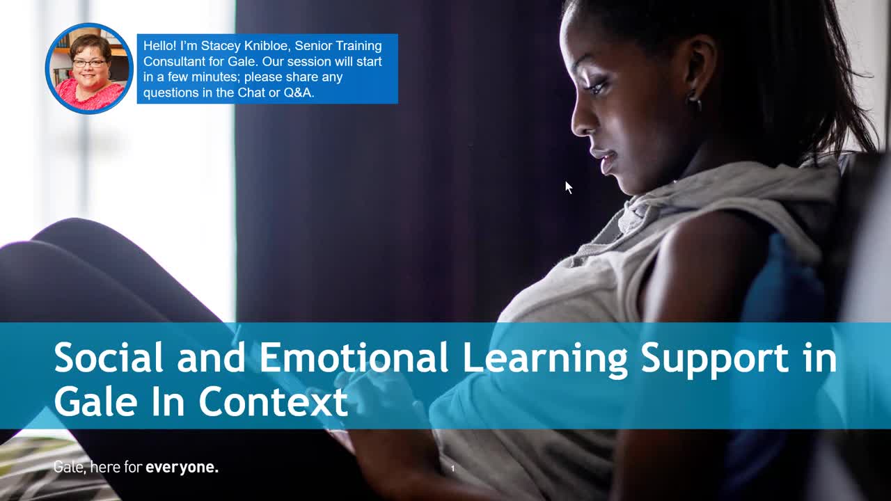 Social and Emotional Learning Support in Gale In Context