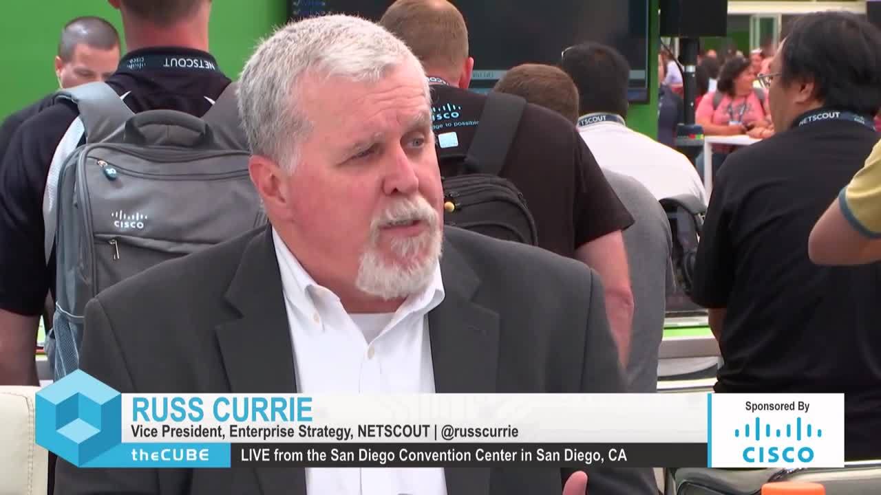 Russ Currie from NETSCOUT at Cisco Live US 2019