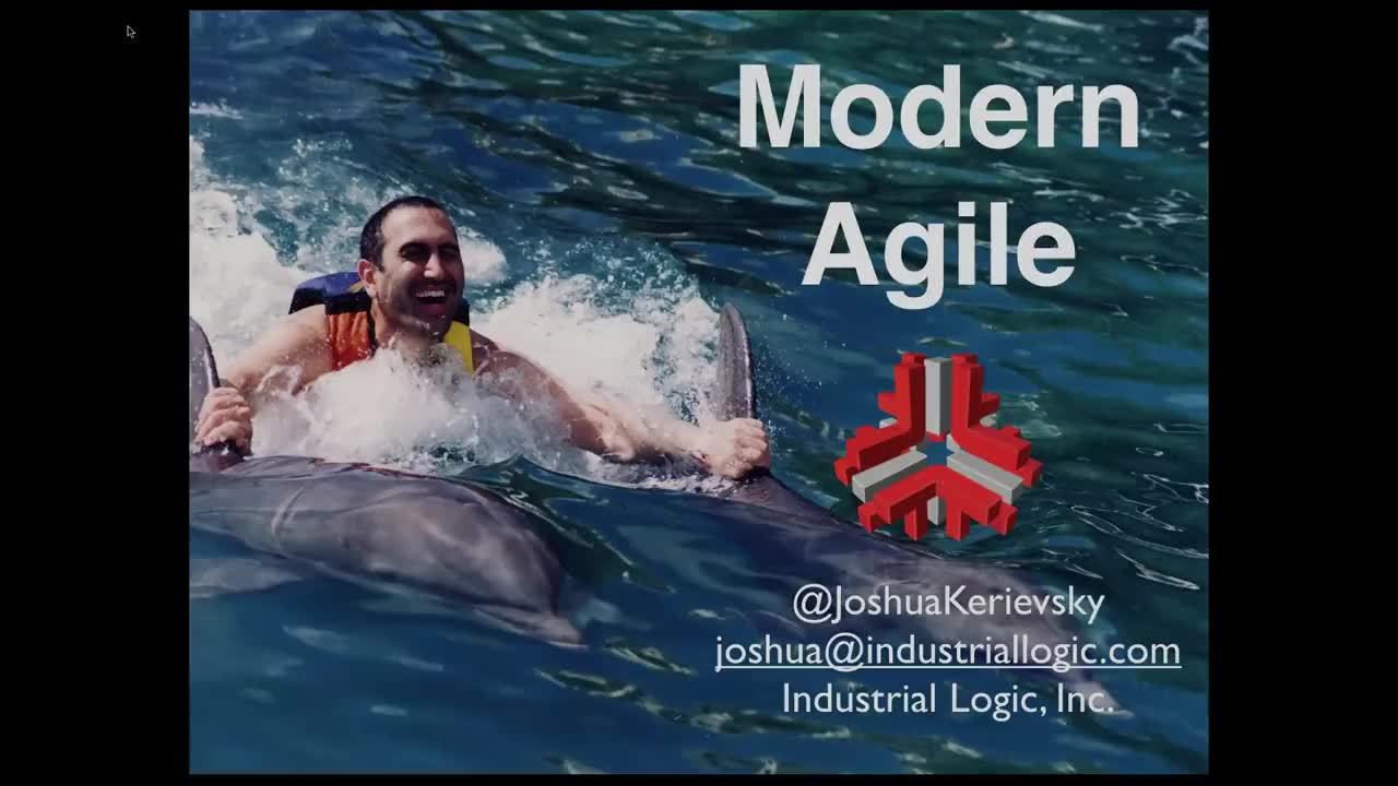Video: Modern Agile Webinar with Joshua Kerievsky