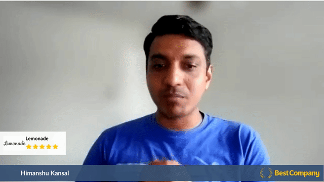 Himanshu Kansal Customer Review Video About Lemonade