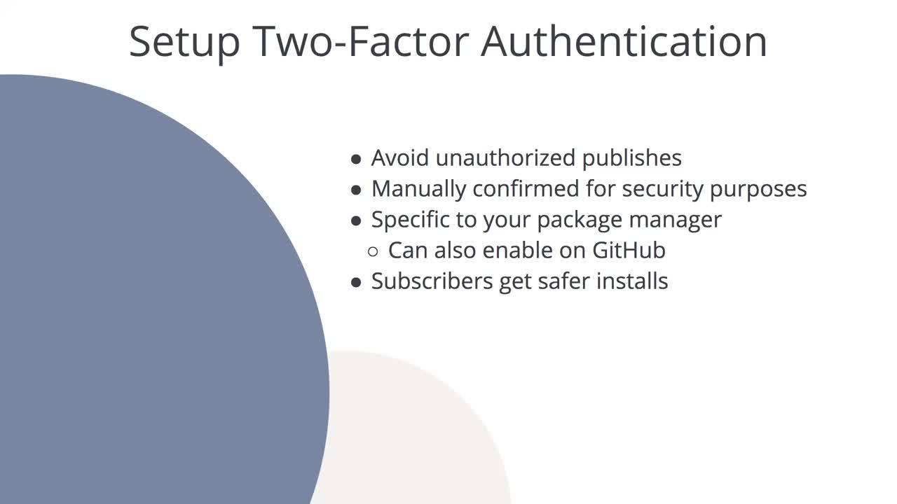 Setup Two-Factor Authentication