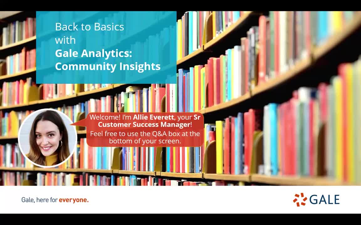 Back to Basics with Gale Analytics: Community Insights
