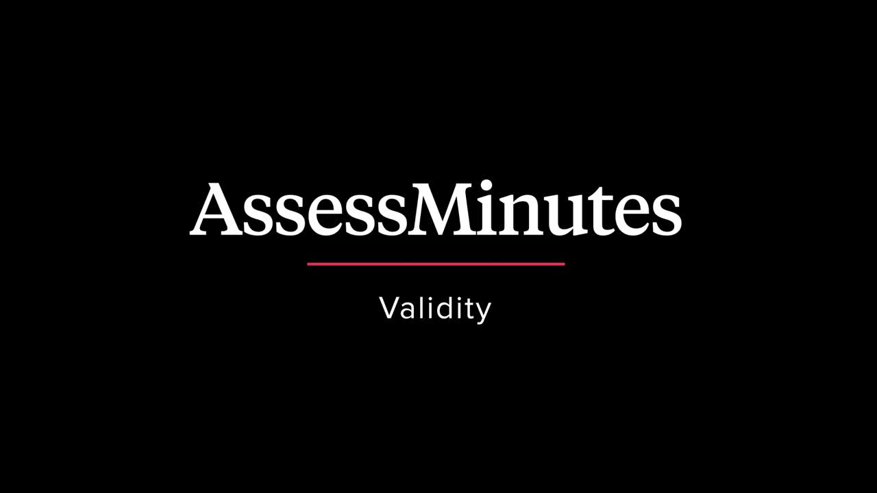 AssessMinutes - Validity