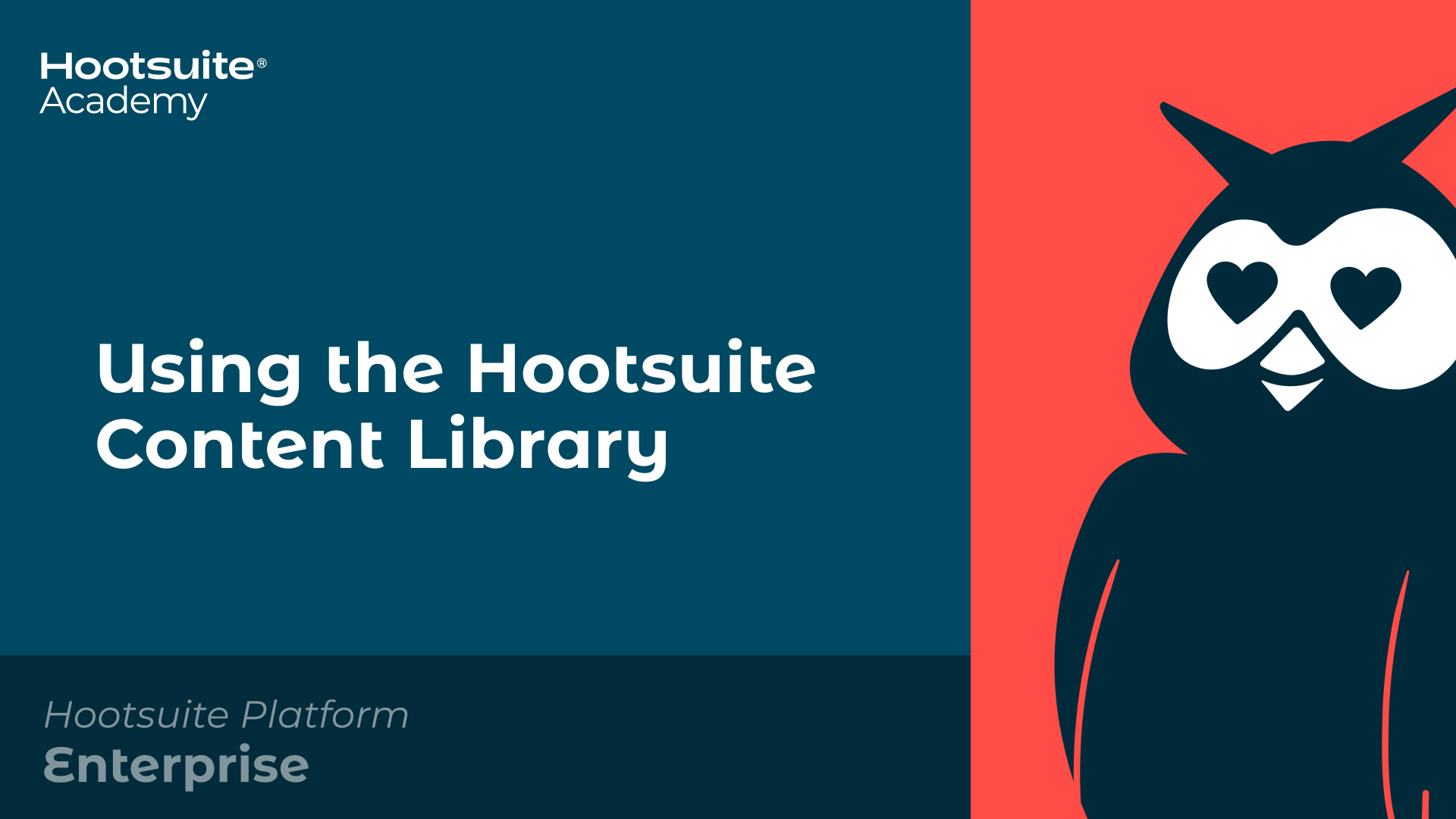 Video: Using the Hootsuite content library.