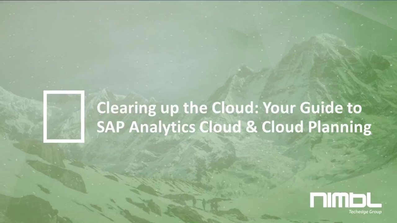 Webinar- An Overview of SAP Analytics Cloud & Cloud for Planning (1)