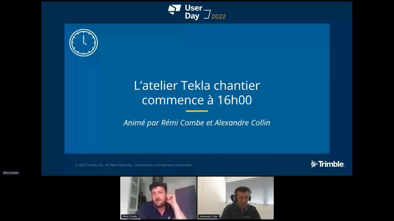 [Trimble User Day 2022] Atelier Tekla Chantier