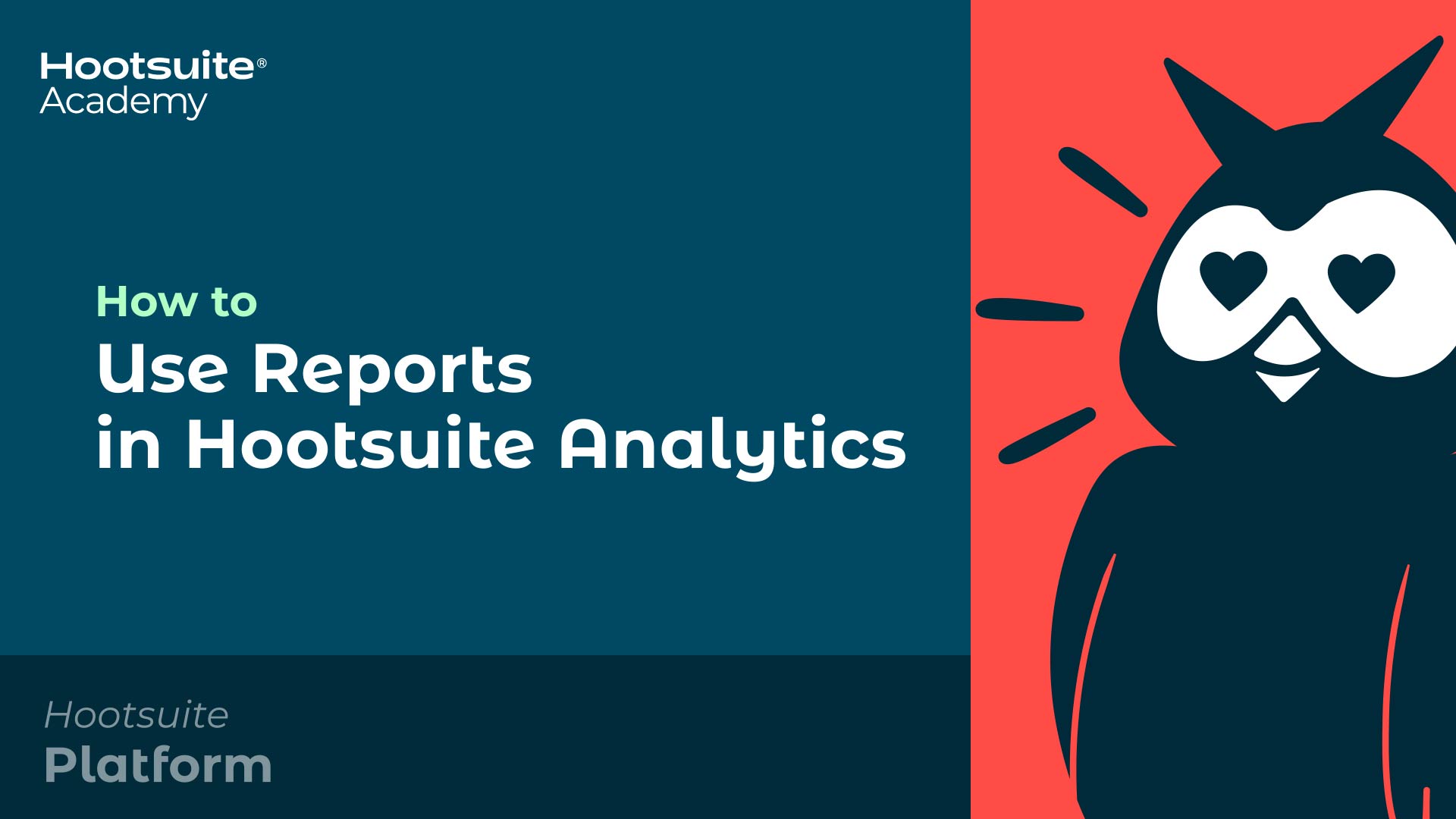 Comment utiliser les rapports dans la vidéo Hootsuite Analytics.