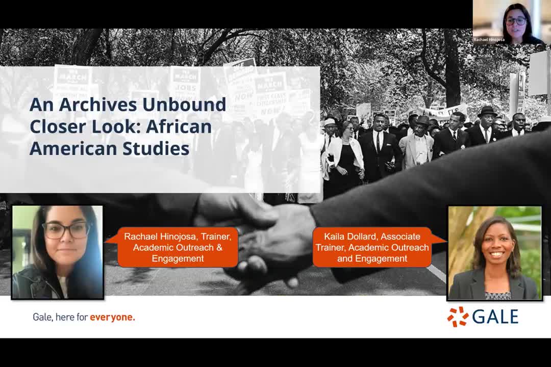 An Archives Unbound Closer Look: African American Studies