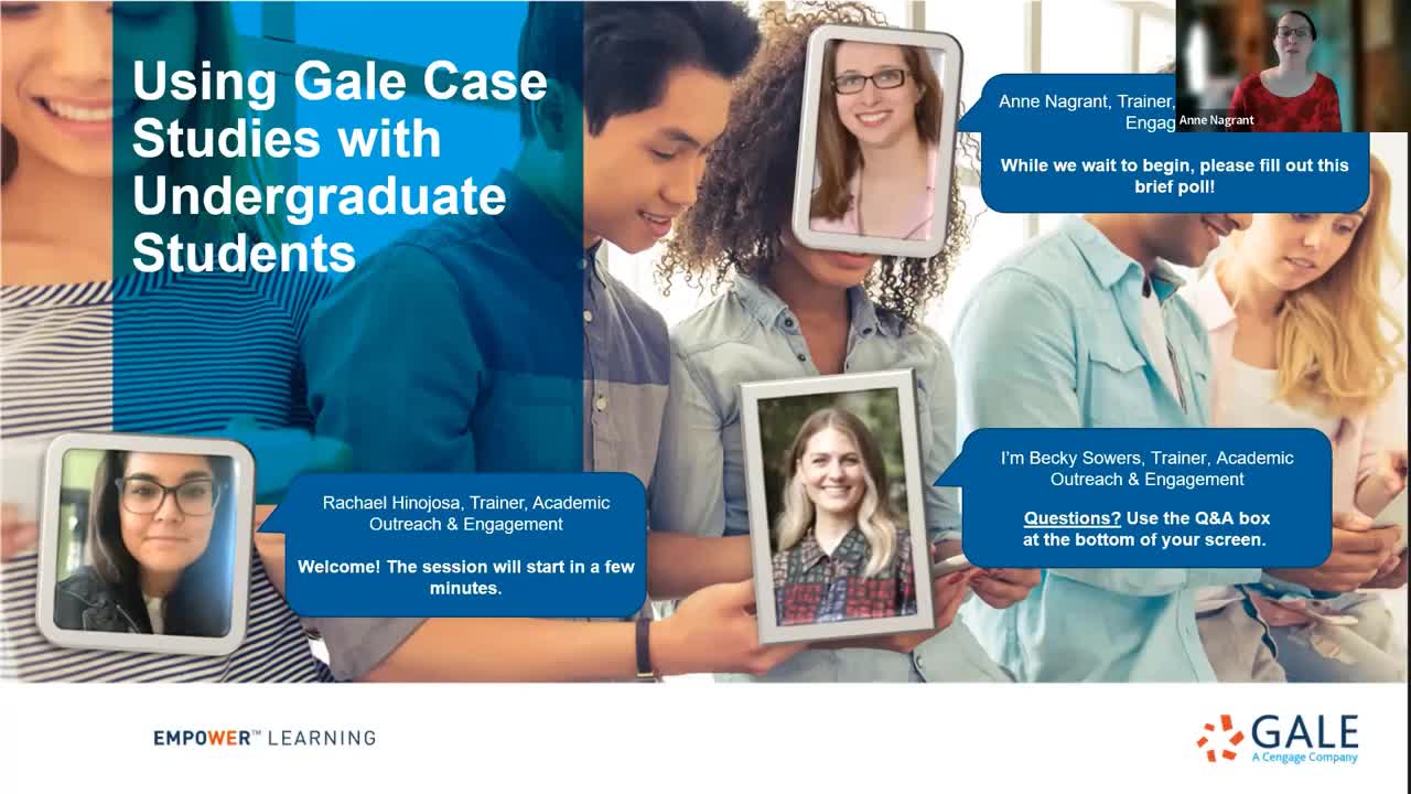 Using Gale Case Studies With Undergraduate Students