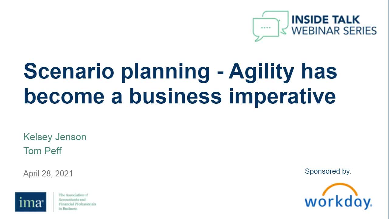 Screenshot for Scenario Planning - Agility Has Become a Business Imperative