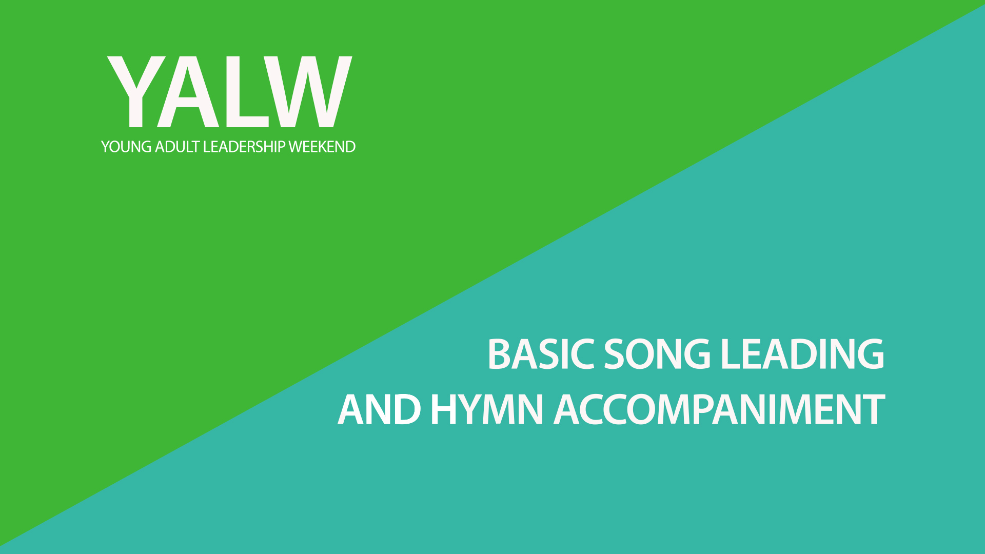 Basic Song Leading and Hymn Accompaniment