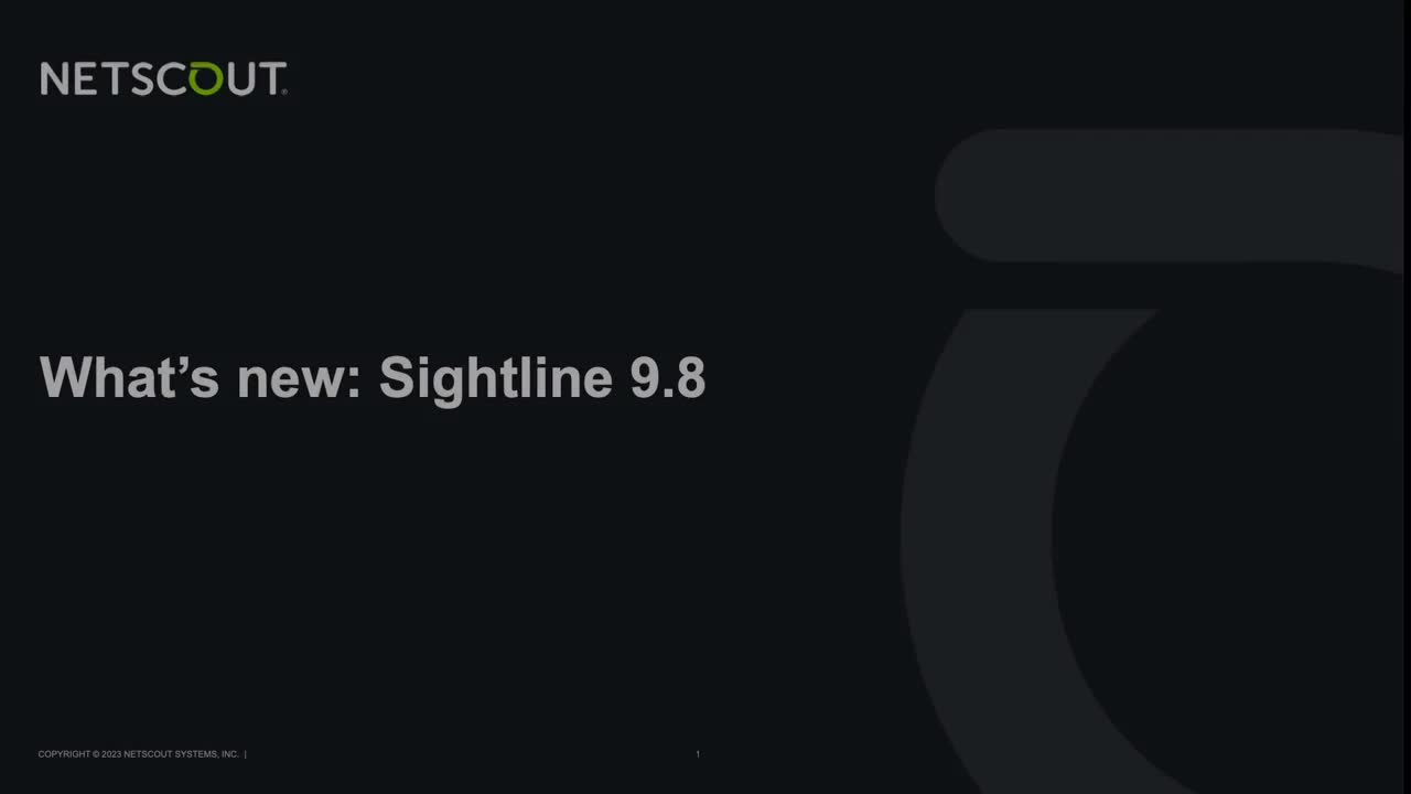 New Features in Sightline 9.8
